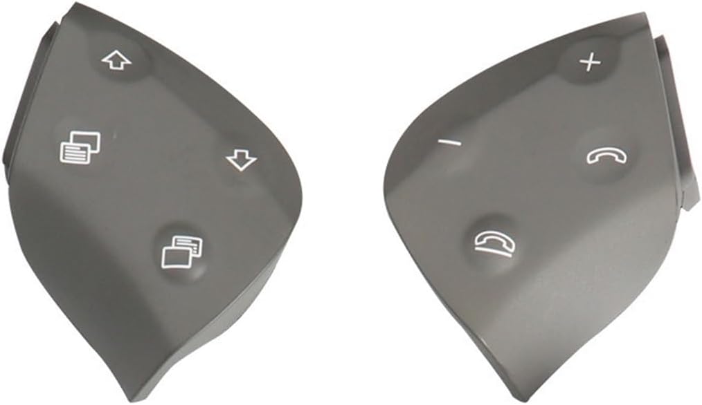 Car Steering Wheel Switch Control Buttons Car Multi-Function Switch Buttons Compatible with Mercedes Benz W203 C Class C200 C260 2038701451 (Color : Light Gray 1 Pair)