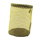 Menolana Golf Balls Drawstring Storage Bag Multipurpose for Beach with Cord Lock Closure Accessories Portable Stuff Sack, Yellow Small