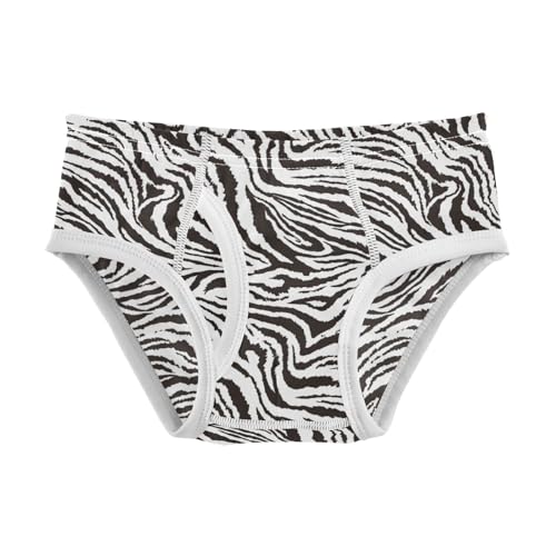 Boys' Exclusive Briefs Toddler Underwear 95% Combed Cotton Boxerbriefs 2T Zebra Stripes 37