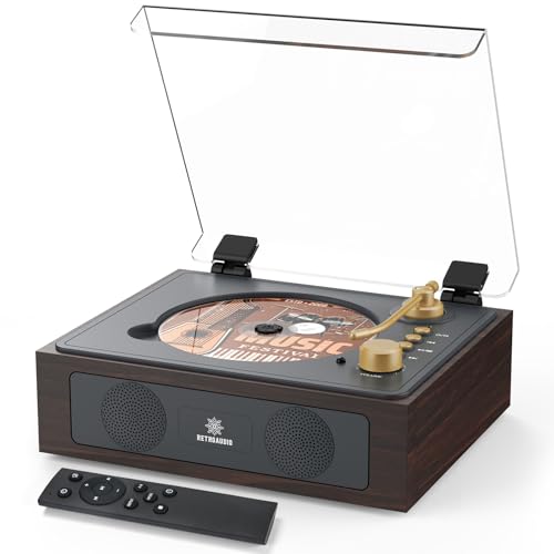 image for RetroAudio CD Player with Built-in Speakers Bluetooth Retro Portable C