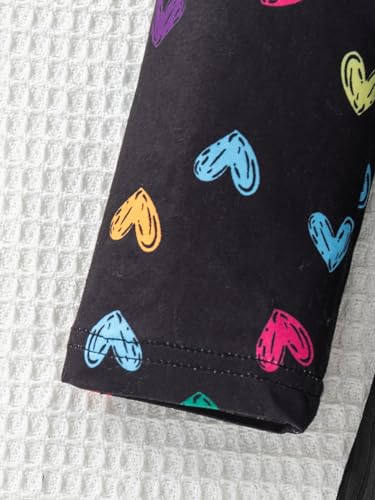 Girls Heart Print Long Sleeve Bodycon Dress Tight Pullover Dresses with Belt for Party Special Occasion3