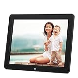 Melhor Porta-Retratos Digital de 2025: Guia de Compra 5 ILYO Moldura para foto digital, moldura eletrônica de LED de 30,5 cm 1080p HD, moldura de foto digital, controle remoto infravermelho, suporta vários formatos de arquivo, USB e cartão SD