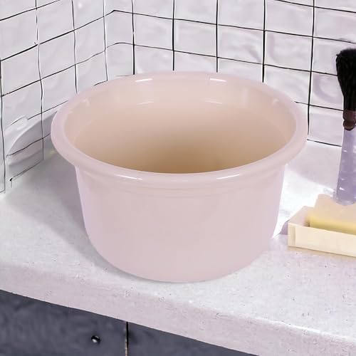 Image of Kuber Industries (Pack of 2) Plastic Tub | Bath Tub of Bathing & Washing | Tub for Bathroom | Bathtub for Baby | Lightweight & Durable Water Tub | 25 LTR | Beige