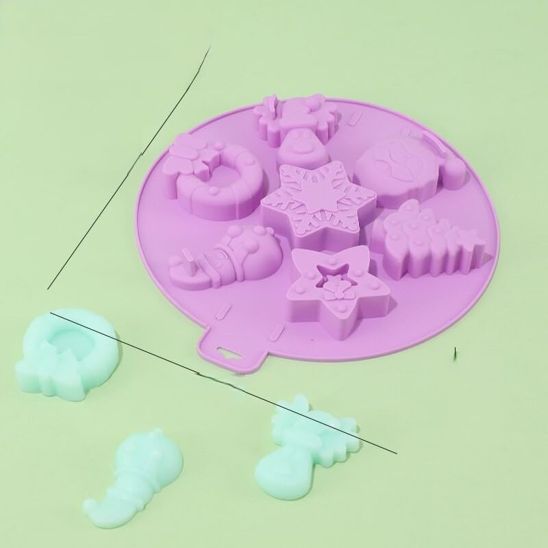 Miniatura 2 de 3D Xmas Silicone Cake Mold Santa Claus Christmas Tree Gingerbread Moldes De Silicona Reposteria Y Pasteleria Accesorios