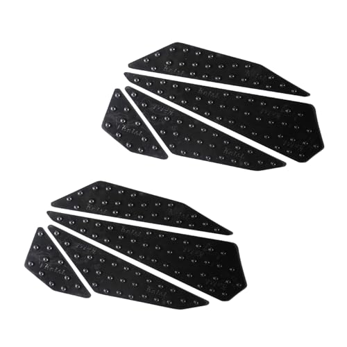 Keiti バイク用タンクパッド ブラック ニーグリップ・滑り止め・傷防止 自己粘着式 KP471K