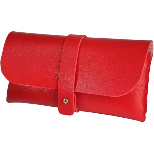 Image of Glasses storage bag Travel sunglasses myopia glasses storage bag Fashion leather storage bag