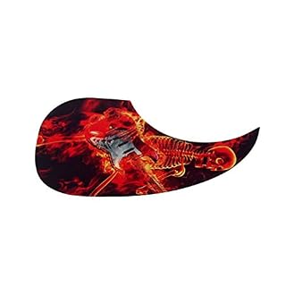 FARUTA Pickguard auto-adhésif en forme de virgule pour guitare acoustique folk - Les Beatles, Paul McCartney, John Lennon, RIngo Starr, George Harrison FARUTA Pickguard auto-adhésif en forme de virgule pour guitare acoustique folk – Image 4