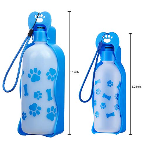 Anpetbest Dog Water Bottle 325Ml/11Oz 650Ml/22Oz Portable Dispenser Travel Water Bottle Bowl For Dog Cat Small A (22Oz/650Ml) #TOP1