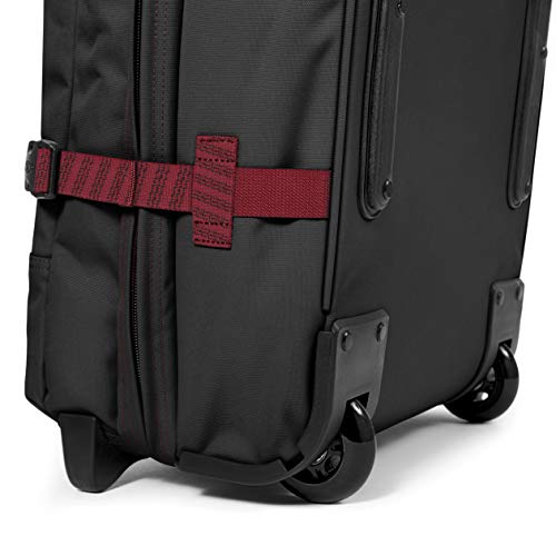 Image of Eastpak Tranverz M Suitcase, 67 cm, 78 L, Black (Blakout Strip Red), Blakoutstripred, 67 centimeters, TRANVERZ M