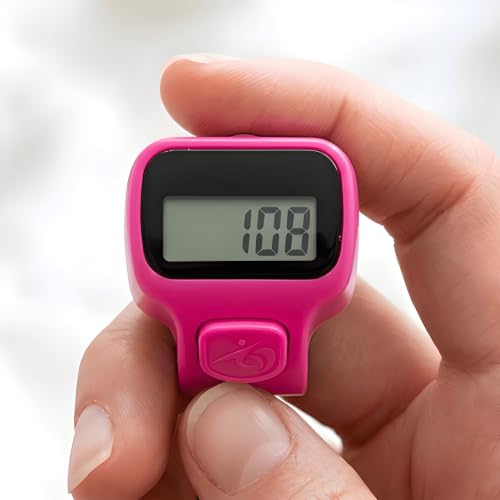 Image of Digital Finger Ring Counter, LCD Display, LED Back Light in Display, up to 99999 (Pack of 1- Any Random Colour Will Be Sent As Per Availability) (Pink)