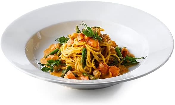 Royal Pasta Dishes 30cm - Set of 3 - White Porcelain Plates - Pasta Plates, Pasta Bowls