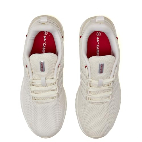 Image of Campus Men's Oslo PRO Off WHT /RED Running Shoes - 11UK /India 1 Pair