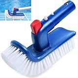 Testa Spazzola per Piscina, Spazzola Piscina Pareti Fondo, Pulizia, Piastrelle, Spazzola per la Pulizia della Piscina Rotazione a 180 Gradi, Spazzole per Piscina,Vasca Idromassaggio Spa Bagno Cucina