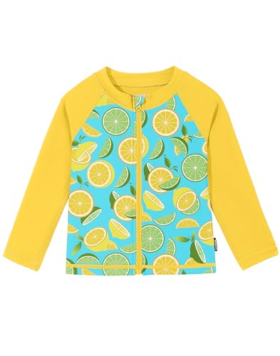 Image of Toddler Boys Swim Shirts Rash Guard Long Sleeve UPF 50+ Sun Protection