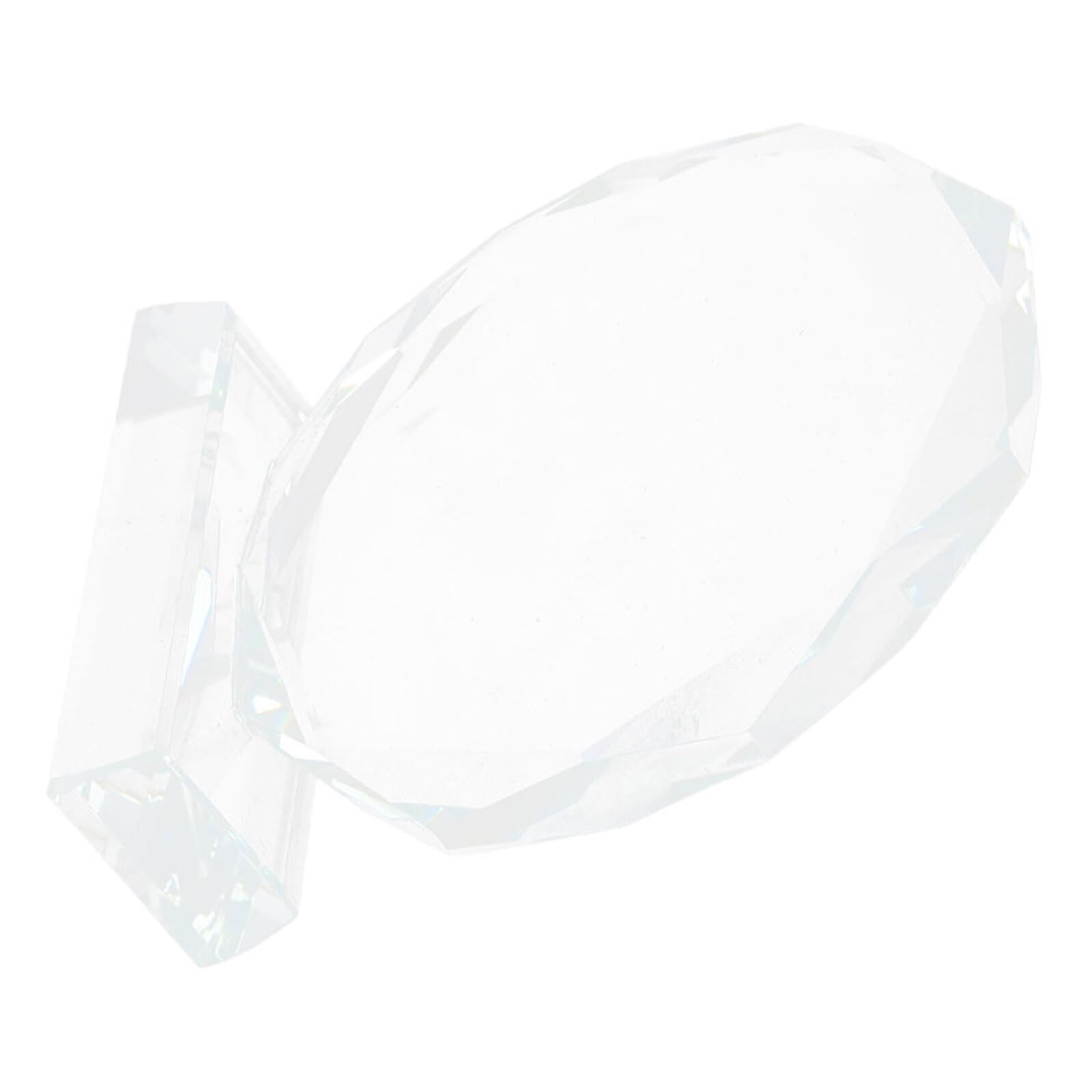 Crystal Recognition Award Plaque Octagon Shape Blank Transparent Crystal Trophy for Employee Appreciation Graduation Office Milestones