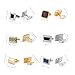wynameleri Cufflink 12 Pairs, Classic Fashion Men's Cuff Links Silver-Tone Gold-Tone Black for Business Wedding Party Gift Box B0212027