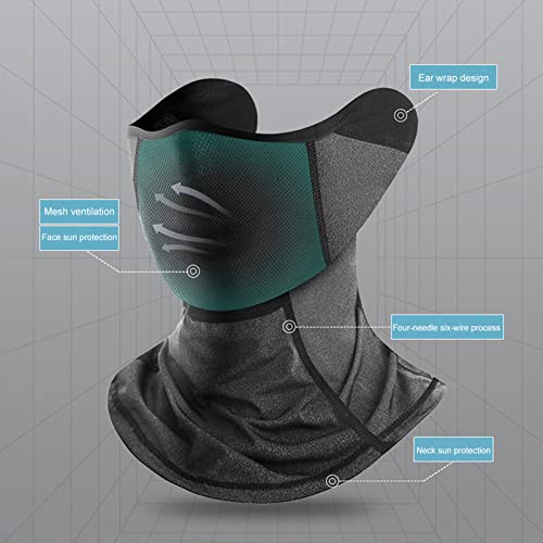 Jiangtao Balaclava máscara facial para homens e mulheres cachecol de seda gelo balaclava para poeira