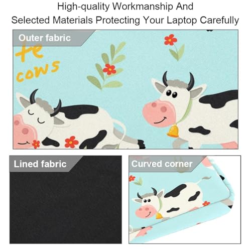 Maletín bandolera Happy Cows para laptop de 13 a 14.5 pulgadas multicolor 3