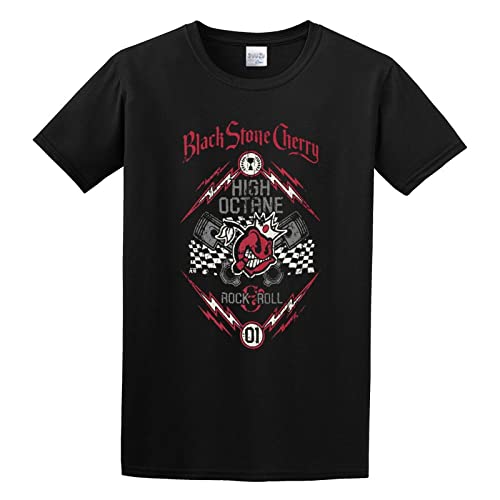 Black Stone Cherry High Octane T-shirt för män vardaglig t-shirt sommarmode toppar kläder, Svart, XL