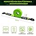 YUNFUER Nylon Tow Straps Heavy Duty with Hooks 2 inch x 20ft(20,000lbs) Car Tow Strap for UTV, ATV, Truck(Green)
