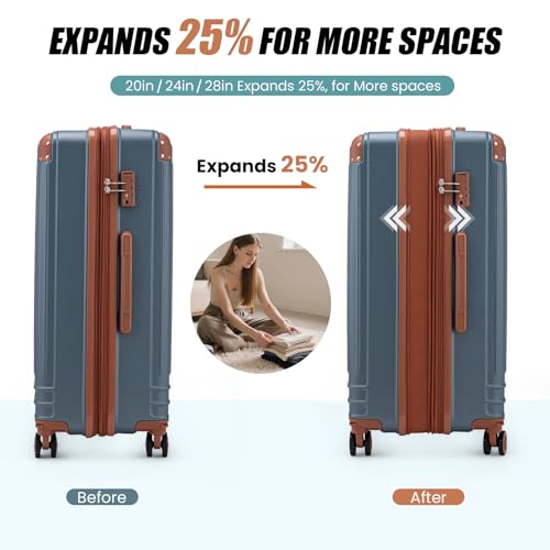 KUNEL 5 Piece Luggage Set
