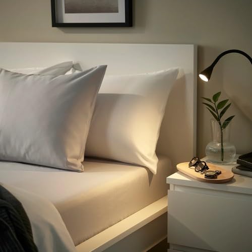 Amazon｜IKEA イケア ボックスシーツ グレー ダブル 140x200cm 