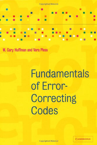 Error Code Book Fundamentals of Error-Correcting Codes: Huffman, W. Cary, Pless, Vera ...