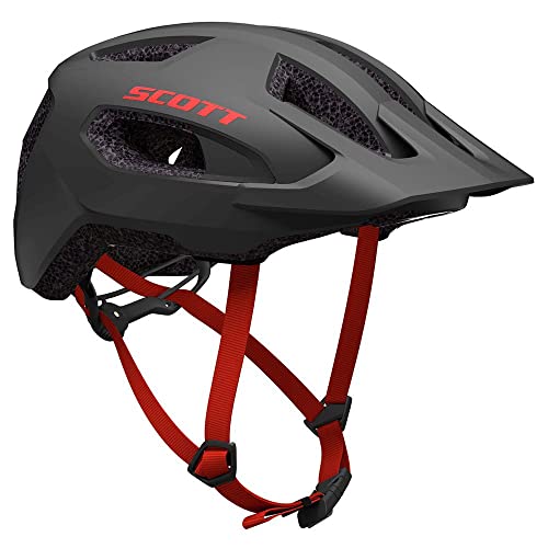 Scott Supra Fahrrad Helm Gr.54-61cm Dark grau/rot 2025