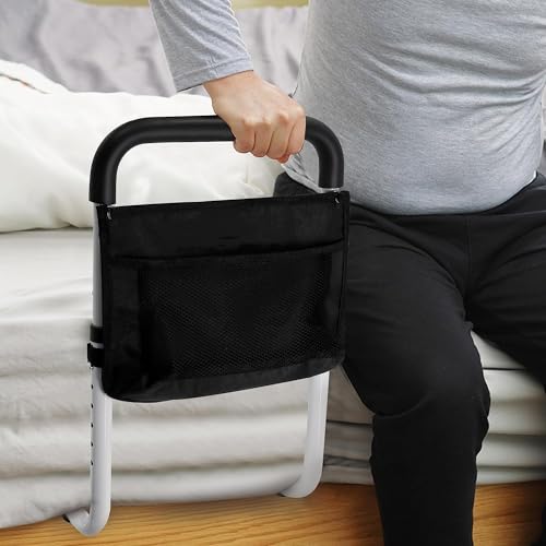 GAZHOME Bettgriff Aufstehhilfe, Hilfe beim EIN- und Aussteigen, Bett Stützhilfe Stütz-Haltegriff Bettgitter Bed Rail, Höhenverstellbarer