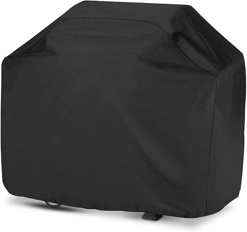 Estefanlo Grillhuzat 145x61x117 cm - Vízálló Oxford Anyagú BBQ Védőtakaró Weber, Holland, Char Broil Grillsütőkhöz - Fekete