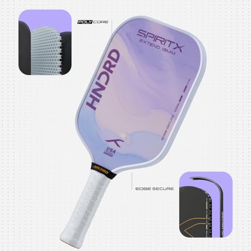 Image of Hundred Spirit X Flow Blast - Pickleball Paddle | 13mm Core | Wide Body Power Paddle | Enhanced Sweet Spot | Ideal for Beginners & Intermediate Players | Free Paddle Bag