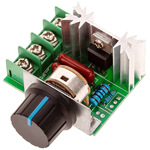 PrimeMatik - Regulador Velocidad Ventilador 2000W 4.5cm x 4cm x 2.2cm