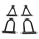 6-Zoll-Vorderradaufhängungs-Stoßdämpfer-Schwingen-Set, Metall-Schwingenarm-Baugruppe für 100, 150, 200, 4, Quad, Go-Kart