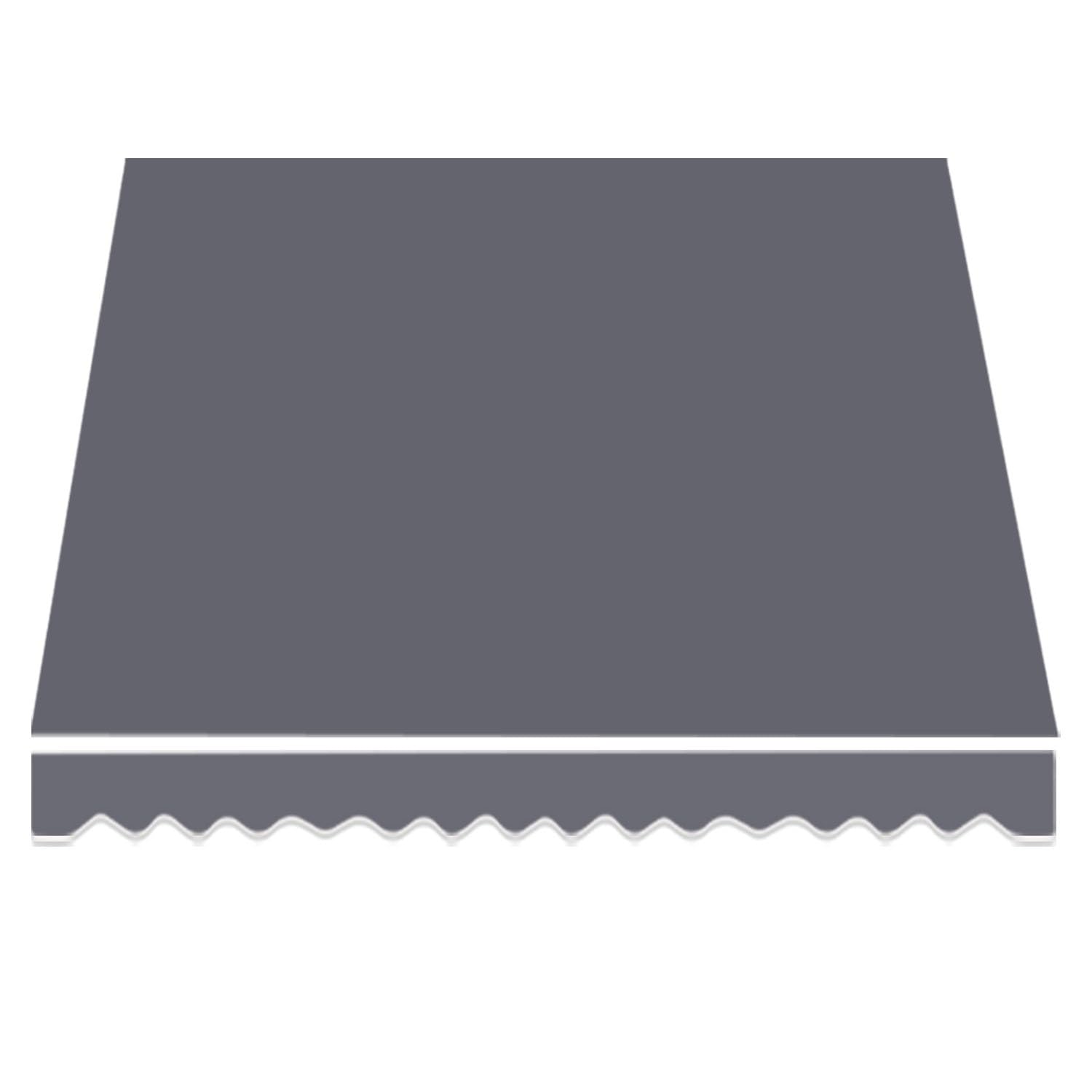XBTGS Tessuto di ricambio per tenda da giardino retrattile, da 2 m a 4 m, per riparo in tela per balcone, grigio, 3,5 x 1,5 m, grigio - 3,5 x 1,5 m