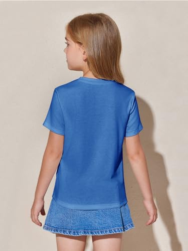 Image of Haloumoning Girls Pleated T Shirts Kids Summer Short Sleeve Fashion Tops Tees 5-14 Years