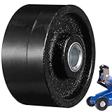 FUOYLOO Universelles Hydraulisches Vorderrad 65X65X35cm für Wagenheber mit Stahl Schwenkrolle...