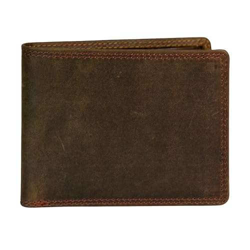 Portefeuille portefeuille à deux volets RFID avec poche zippée pour monnaie