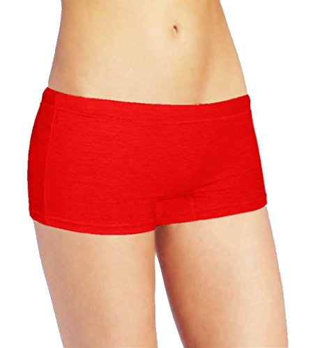 Image of Selfcare Women Soft Cotton Sinker Mid Waist Boyshorts Panties with Concealed Elastic Panel Pack of 3