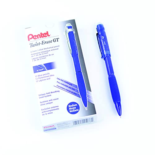 Porte-mine 0.7mm Pentel Twist Erase fini les mines cassées et les ratures
