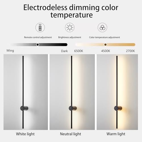 Apliques de pared LED giratorios 360 con enchufe y luz regulable 2