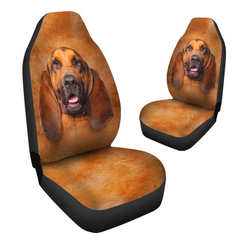 Fundas universales para asientos de coche de 52x138 cm con estampado de perro sabueso