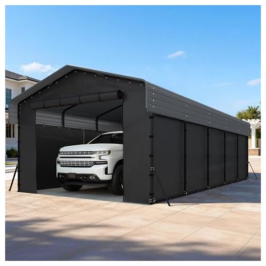 13x26 Heavy Duty Galvanized Carport Garage
