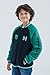 Minecraft Creeper Big Boys French Terry Zip Up Varsity Bomber Jacket Black 18-20