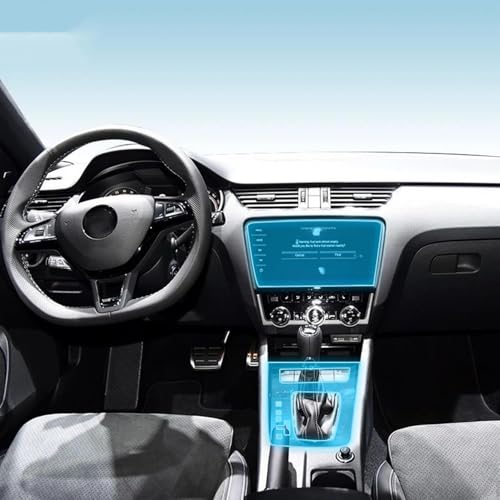 Film protection anti-rayures Skoda Octavia A7 console centrale auto