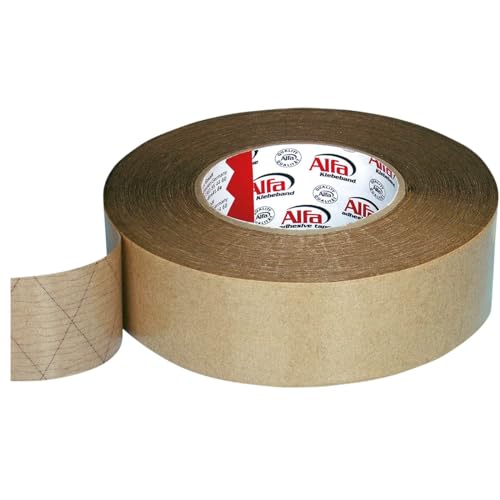 Alfa 226 Ruban adhésif spécial double-face StrongTac, 70 mm x 50 m, 1 pièce, pour montage de plinthes en tissu ou moquette, extrêmement fixant