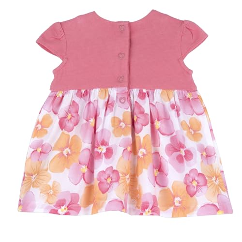 Robe à manches courtes bébé fille Chicco à boutons pour change rapide