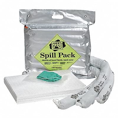 Spill Kit, Oil-Based Liquids, Silver