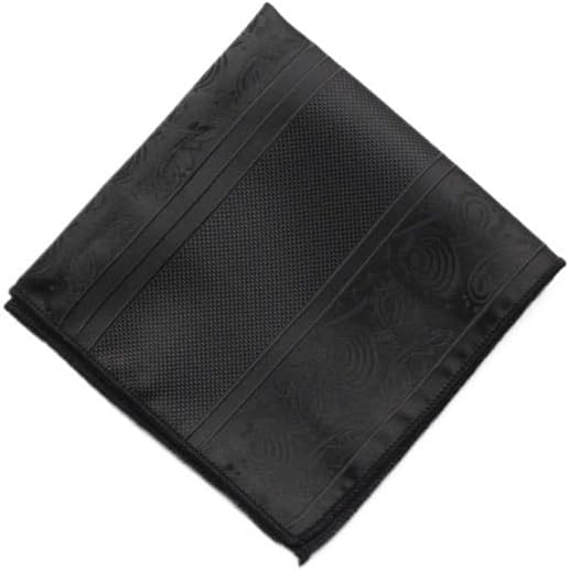 Men's Formal Business Casual Pocket Square Black Handkerchief