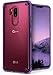 LG G7 / G7 ThinQ Case , Ringke [FUSION] Crystal Clear PC Back Case [Anti-Cling Dot Matrix Technology] Lightweight Upgraded Transparent TPU Bumper Drop Protective Cover with Wrist Strap - Orchid Purple