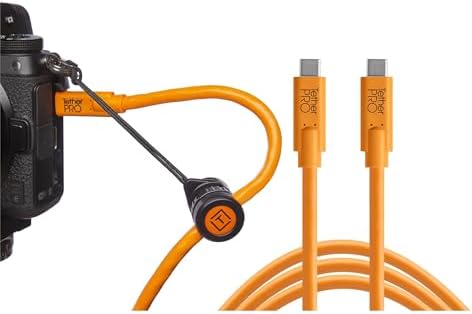 Tether Tools TetherPro USB-C to USB-C Cable and Tether Tools TetherGuard Camera Support Cable, 3 Pack
